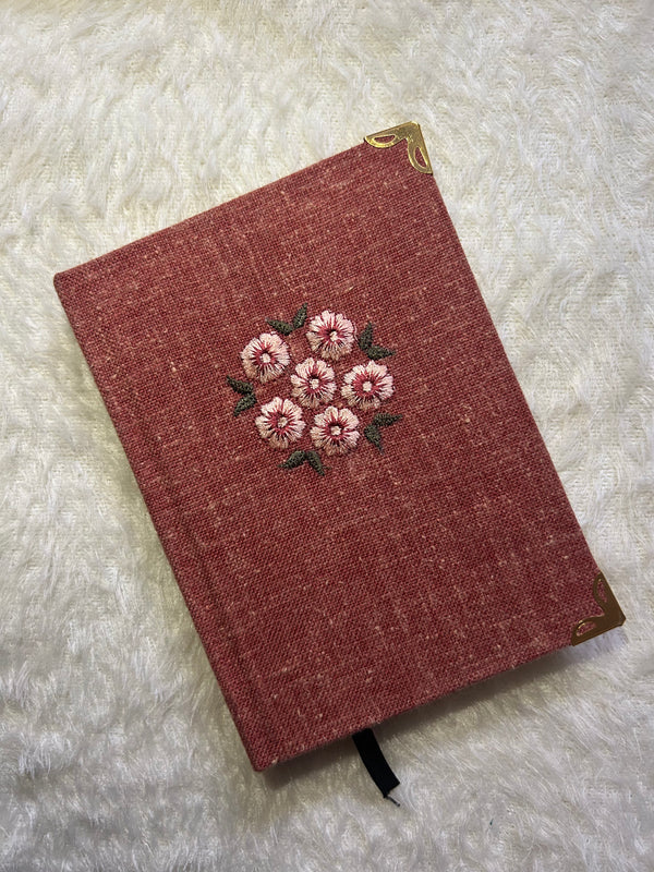 Baked Clay Orange A6 Size Hardcover Notebook
