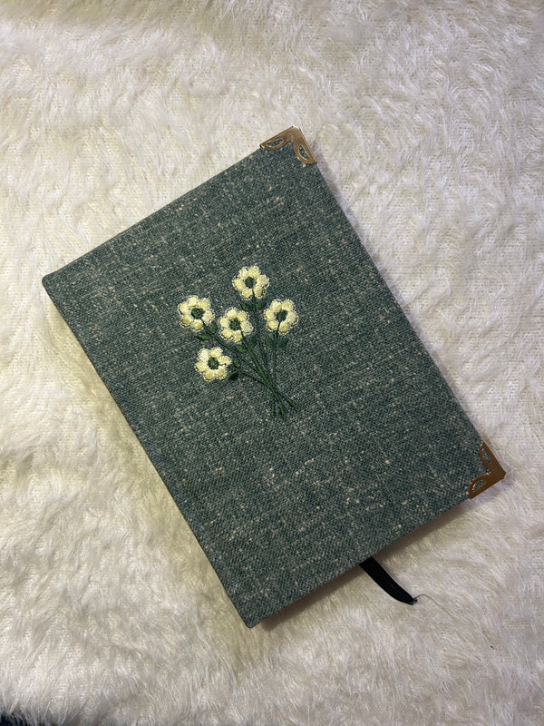 Sage green A6 size Hardcover Notebook