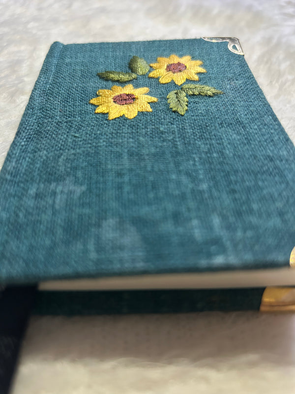 Marine teal green A7 Pocket Size Hardcover Notebook
