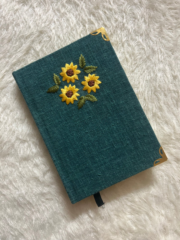 Marine teal green A6 Hardcover Notebook