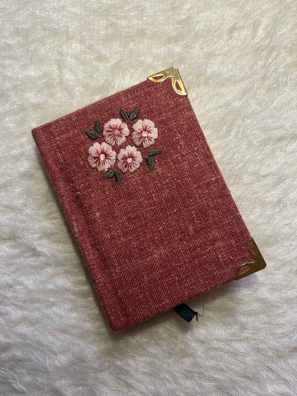Baked Clay Orange A7 Pocket Size Hardcover Notebook